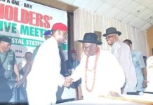 Governor Okowa greets Clark at 93