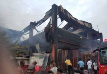 Fire guts historical Oba market in Edo State
