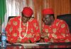 Defection: APC leadership presents Umahi to President Buhari at Aso Villa