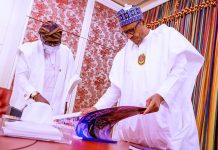 Buhari receives Pictorial Reports on aftermath of Lagos #EndSARS protest