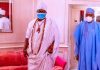 President Buhari, Ooni meet in Aso Rock