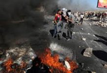 Isreal’s airstrikes kill four Palestinians, 100 others injured in West Bank unrest
