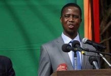 Zambian President slumps at public event