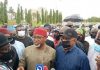 PDP leaders stage protest at NASS over nomination of Onochie as INEC Commissioner