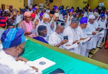 Oyetola swears in 69 local government caretaker chairmen, tasks them on progressive ideals, fairness, equity