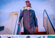 President Buhari returns from London