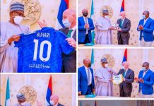 Buhari pledges to use football for national development, unity