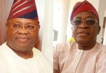 Osun 2022 : Tribunal grants Oyetola, APC’s prayer for substituted service on Adeleke