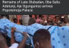 Remains of Olubadan, Oba Adetunji, for burial at 4 pm today (Sunday)
