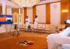 AFCON 2nd Round: Buhari in video conference with Super Eagles, charges them to fly