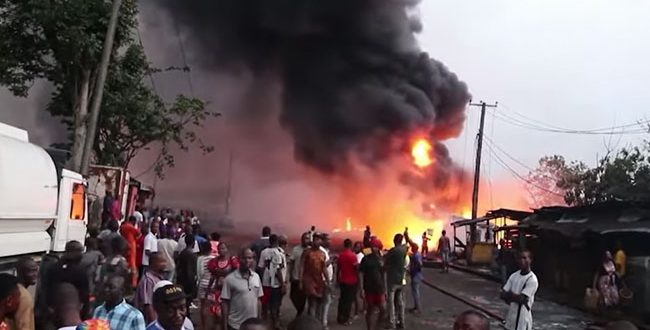 Tension rises as fire destroys property in Rivers tank farm explosion