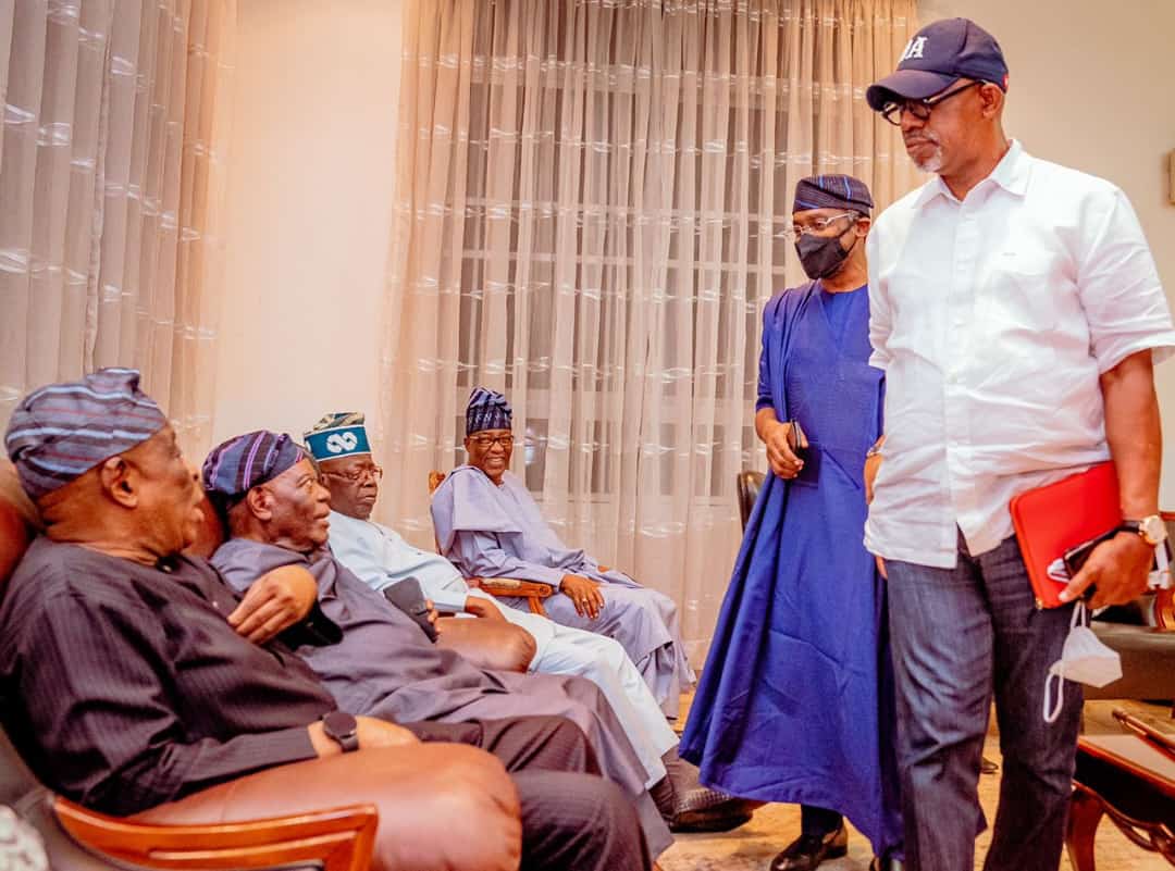 Photospeak: Faces at Southwest leaders’ meeting in Abuja on APC’s presidential primary election