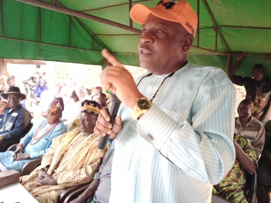 Osun APC chairman canvasses votes for Oyetola’s second term bid, says dividend of democracy sacrosanct for all