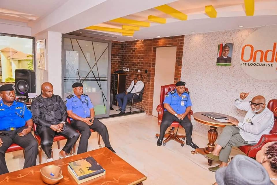 Insecurity: Akeredolu reiterates need for state police, says Nigeria police overstretched, understaffed, can’t protect the people