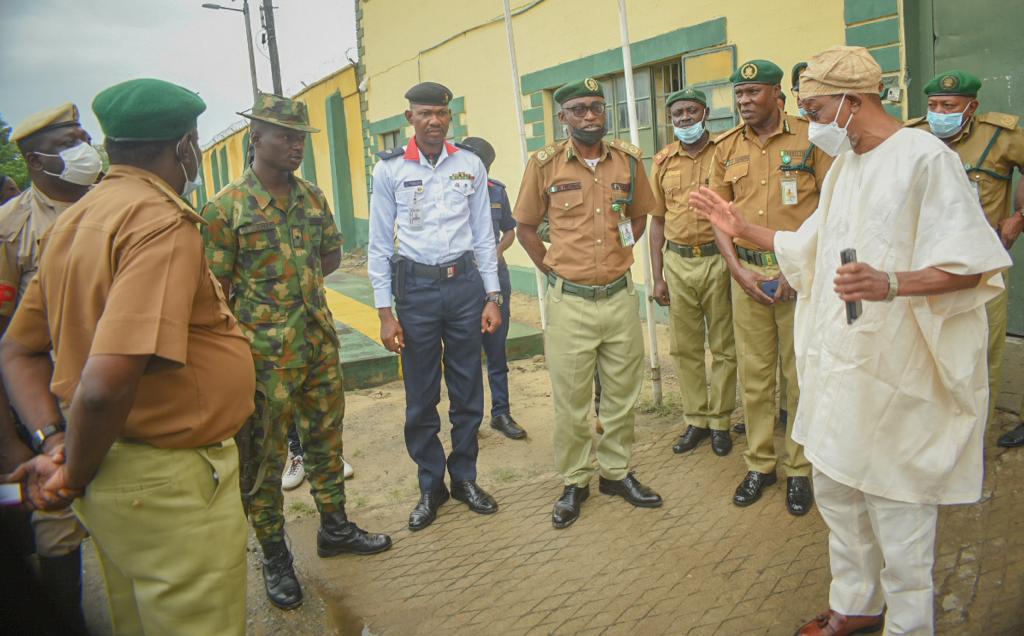Aregbesola pays surprise visit to Kirikiri maximum security custodial centre, says 61,000 Boko Haram suspects held in North East