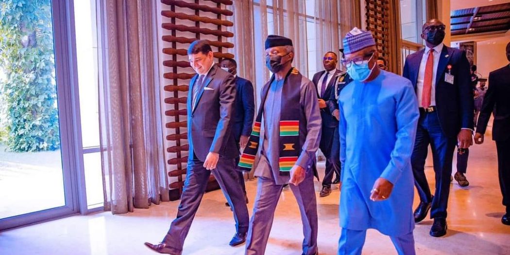 VP Osinbajo arrives in Accra for ECOWAS meeting (+Pictures)