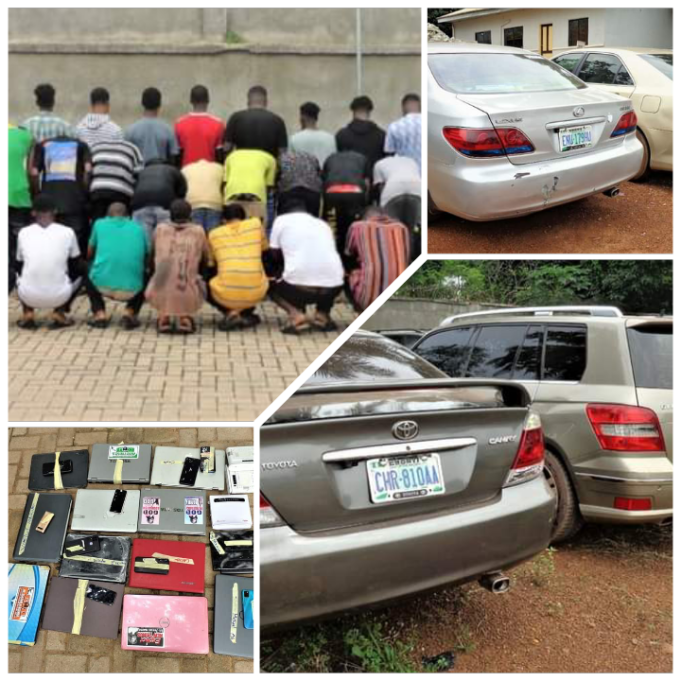 45 suspected Internet fraudsters arrested in Enugu