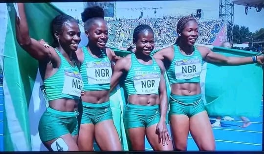 Just in: Team Nigeria 4×100m women win gold; men settle for bronze