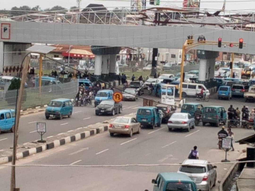 Developing: Police officers embark on protest in Osun