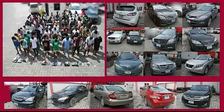 EFCC arrests 95 suspected internet fraudsters in Warri
