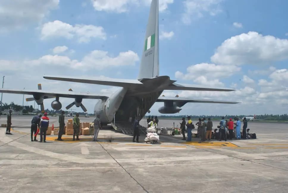 Aid to Civil Authority: NAF airlifts relief materials to flooded communities in Bayelsa
