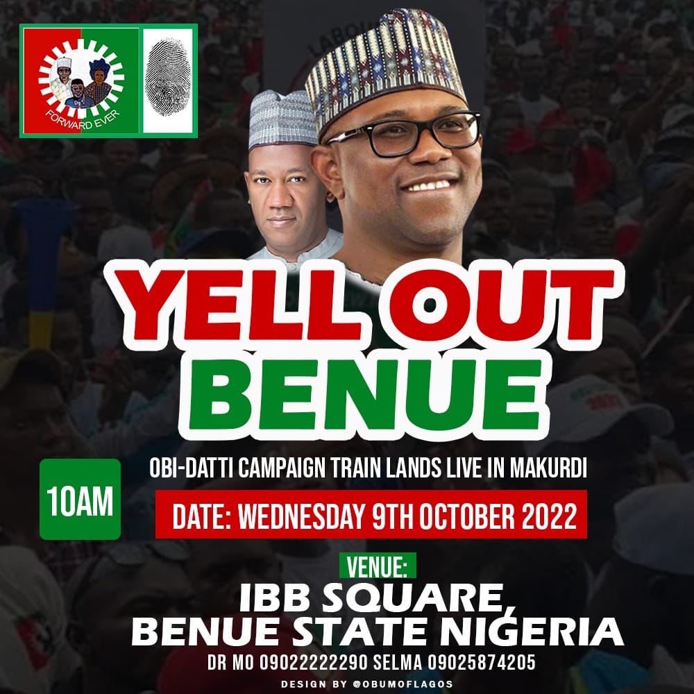 Yell Out Nigeria. As Obidatti Campaign Lands in Makurdi, Benue State, By Moses Ogidi Paul PhD
