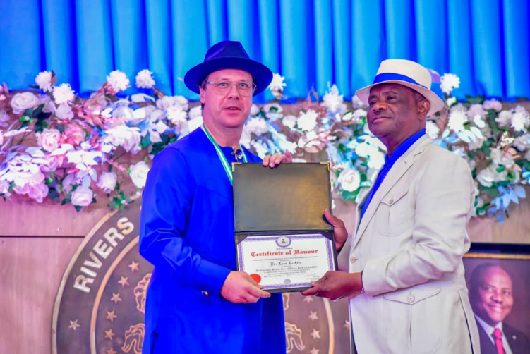 Wike awards Julius Berger MD, others highest civil award of Rivers state government