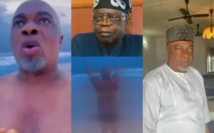 Nollywood actor goes ‘naked’ at beach, prays for Tinubu