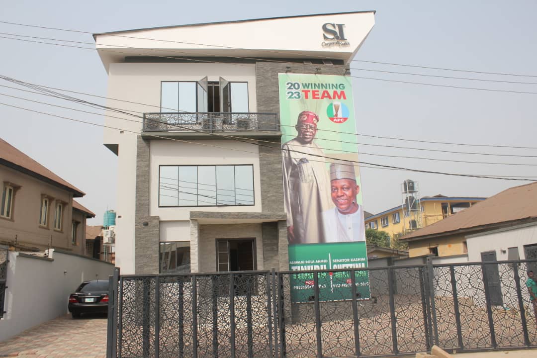 Anonymous supporter boosts Tinubu Campaign with donation of building for South-West Campaign Secretariat