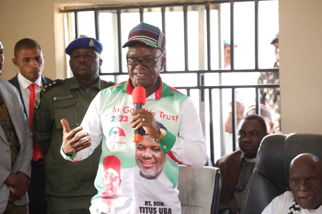 (Press Release): Gov Ortom hails Titus Uba’s vision for Benue State