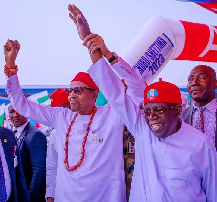 Tinubu in Imo: I’ll work to advance Buhari’s legacies