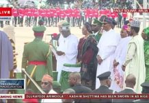 Bola Tinubu is sworn in as Nigeria’s 16th president amid pomp and ceremony