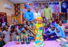 Children’s Day: Olori Janet Afolabi hosts 1000 Apomu children.