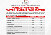 (ADVERTORIAL) FIRS – WITHHOLDING TAX RATES