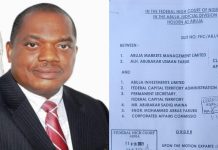 How Nigeria’s Federal Capital Territory Permanent Secretary, Adesola reportedly disobeyed court orders reinstating Faruk as Abuja Markets Management MD