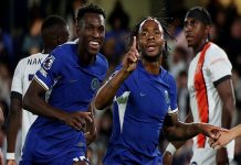 Sterling’s double against Luton Town earns Chelsea first EPL win