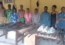 Nine suspects arrested as police raid explosive factory, recover weapons, IEDs in C/River