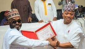 INEC presents certificates of return to Ododo, deputy in Kogi