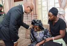 Abiodun visits home of slain director, promises full responsibility for wife, children