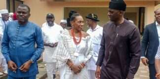 NDDC chairman, Chiedu Ebie, pays condolence visits to Asagba’s palace, Cairo Ojougboh, Omu Anioma’s families