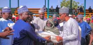 Zulum flags off distribution of food items to 100,000 families in Maiduguri and environs