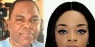 Paternity scandal: Court bars ex-mistress from claiming to be former Skye Bank chair, Ayeni’s wife A combined picture of Nigerian businessman Tunde Ayeni and an Abuja-based lawyer, Adaobi Alagwu