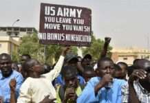 Thousands protest in Niger for US troops to leave