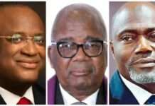 FHC bars BoB, Awomolo from removing Alegeh as chair of Benchers’ Appointment Committee A combined photo of Alegeh, Awomolo and Ali