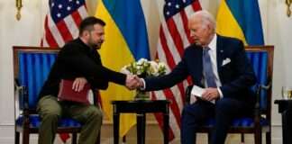 Biden, Zelenskiy inch toward NATO with 10-year defense agreement