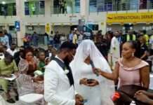 Airport wedding holds in Lagos