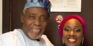 Veteran Actress, Joke Silva, celebrates husband, Olu Jacobs, on 82nd birthday