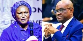 I’ll ensure you don’t return to Senate – FCT Minister, Nyesom Wike dares Ireti Kingibe