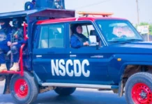 Interior minister orders investigation into alleged extortion by NSCDC officers NSCDC apprehends three suspects, truck for alleged railway sleepers theft
