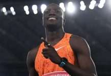 Tebogo cruises to 100m win at Diamond League in Rome